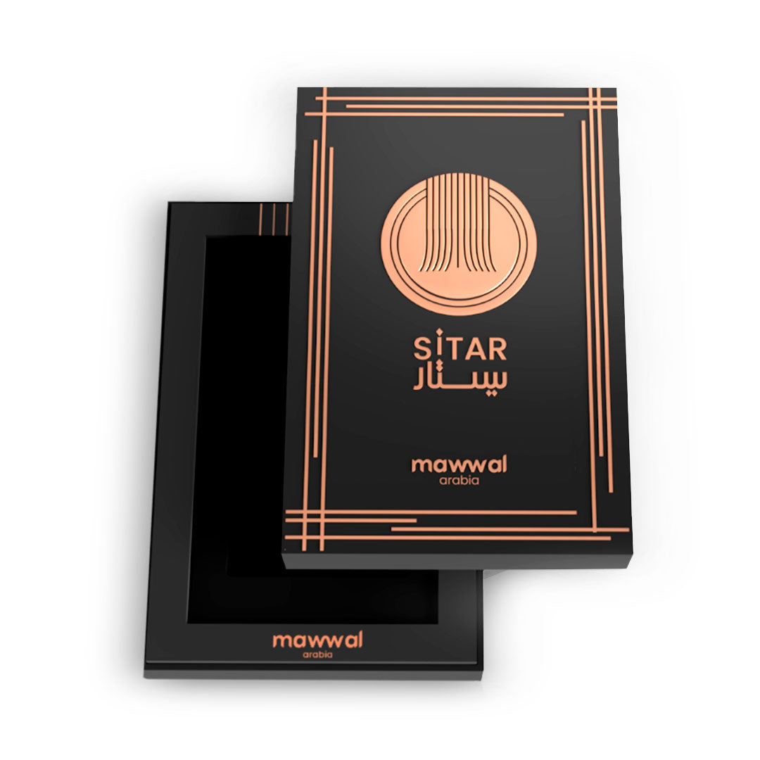 Presentación oficial del estuche de Mawwal Sitar, colección Symphony de Mawwal Arabia.