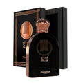 Conjunto de perfume y caja de Mawwal Sitar, fragancia árabe original de larga duración disponible en España.